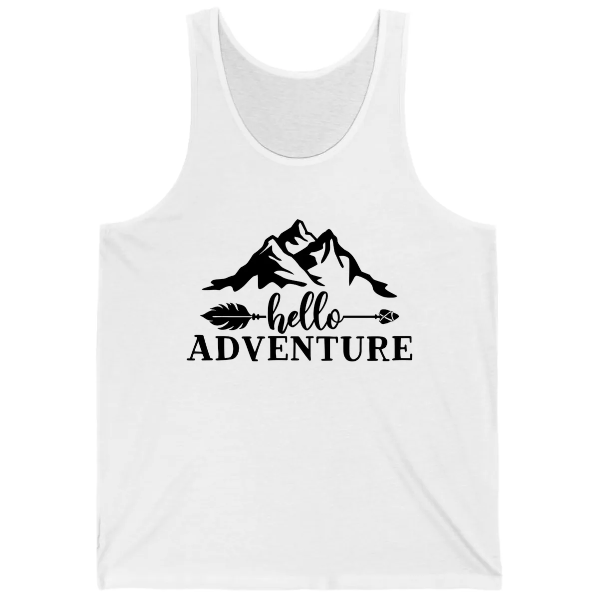 Hello Adventure Mountain Arrows Tank in White