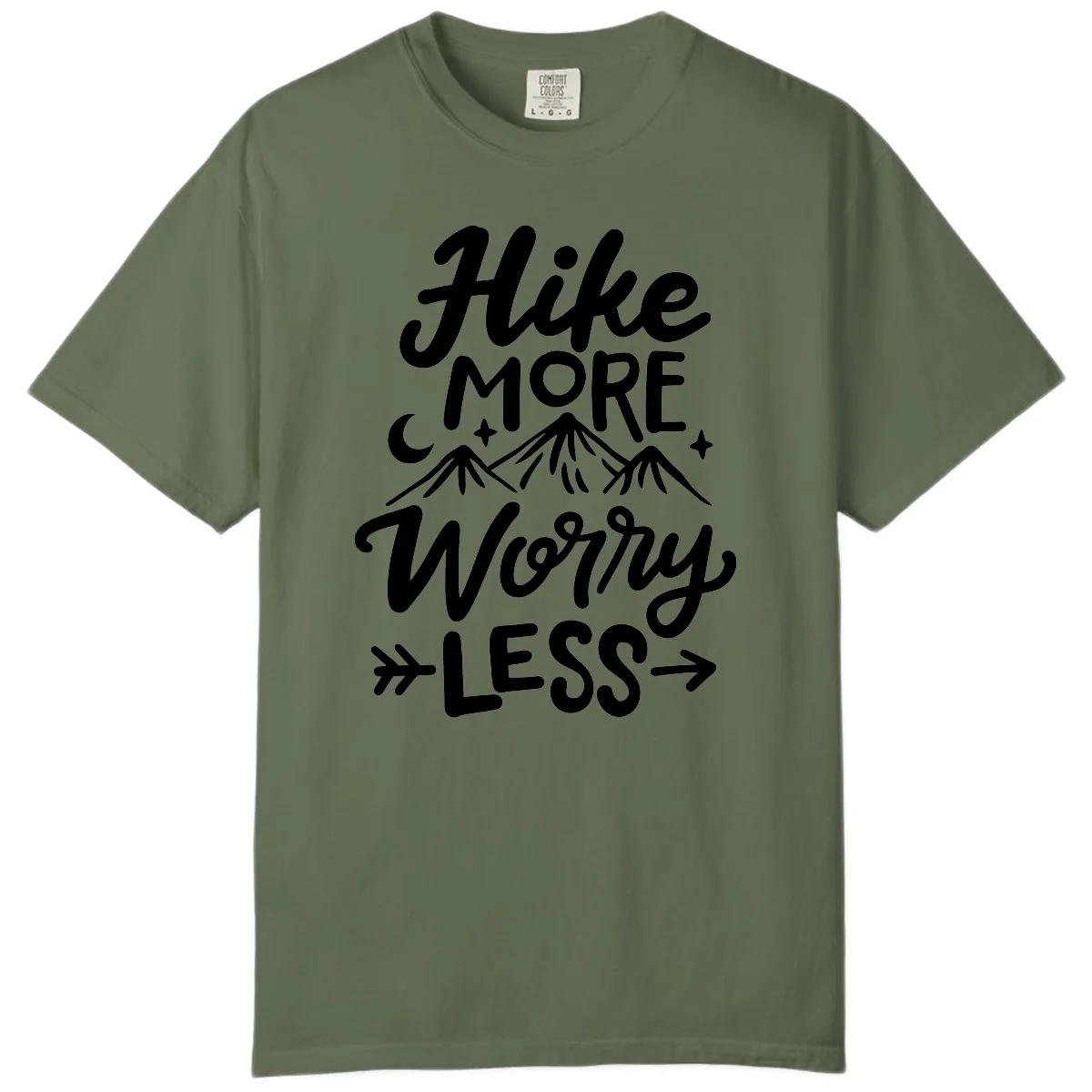 Hike More Worry Less Comfort Color in Sage