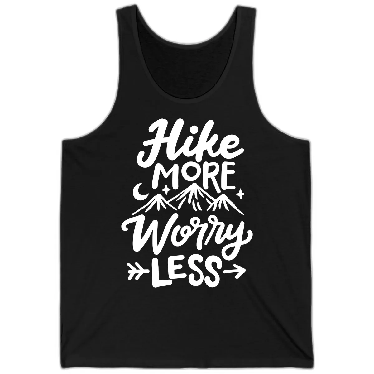 Hike More Worry Less Tank in Black