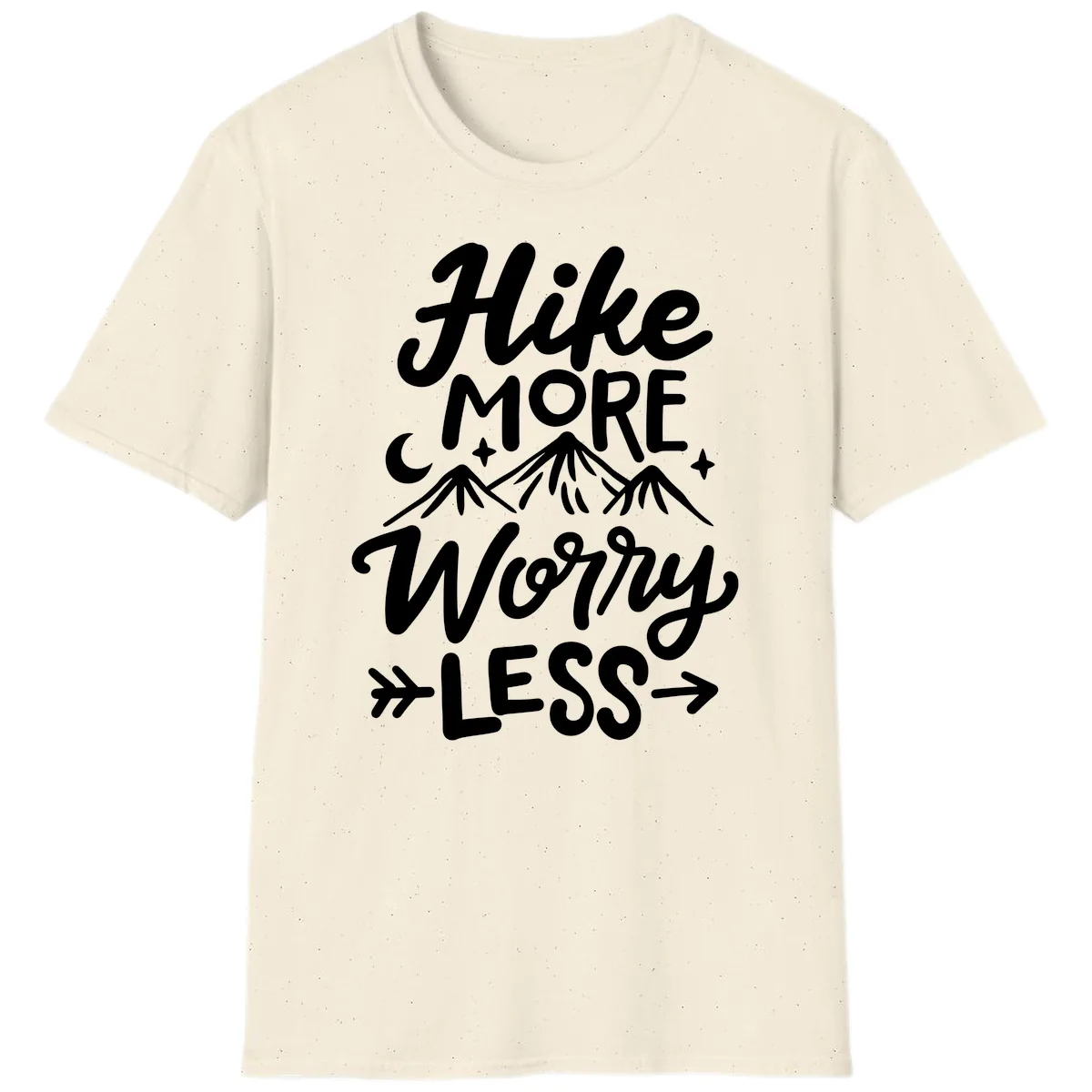 Hike More Worry Less T-Shirt in Natural