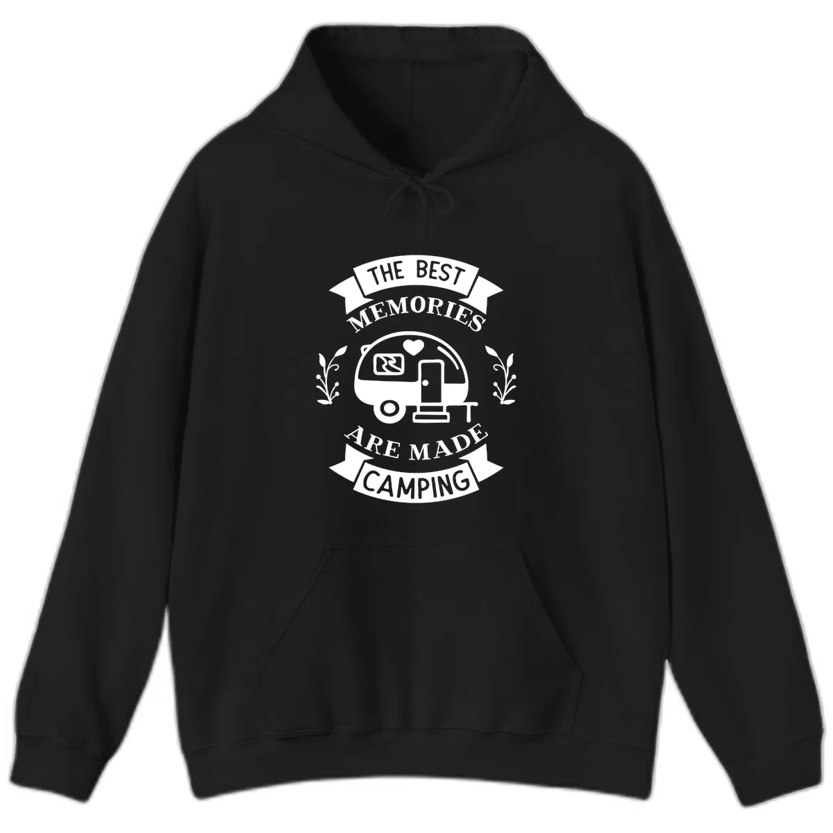 The Best Memories Are Made Camping Hoodie in Black