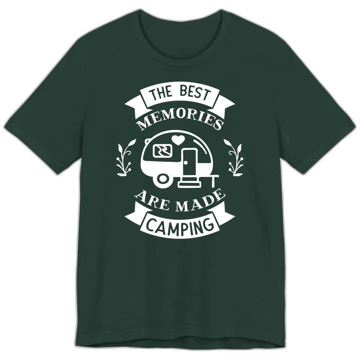 The Best Memories Are Made Camping Premium T-Shirt in Forest