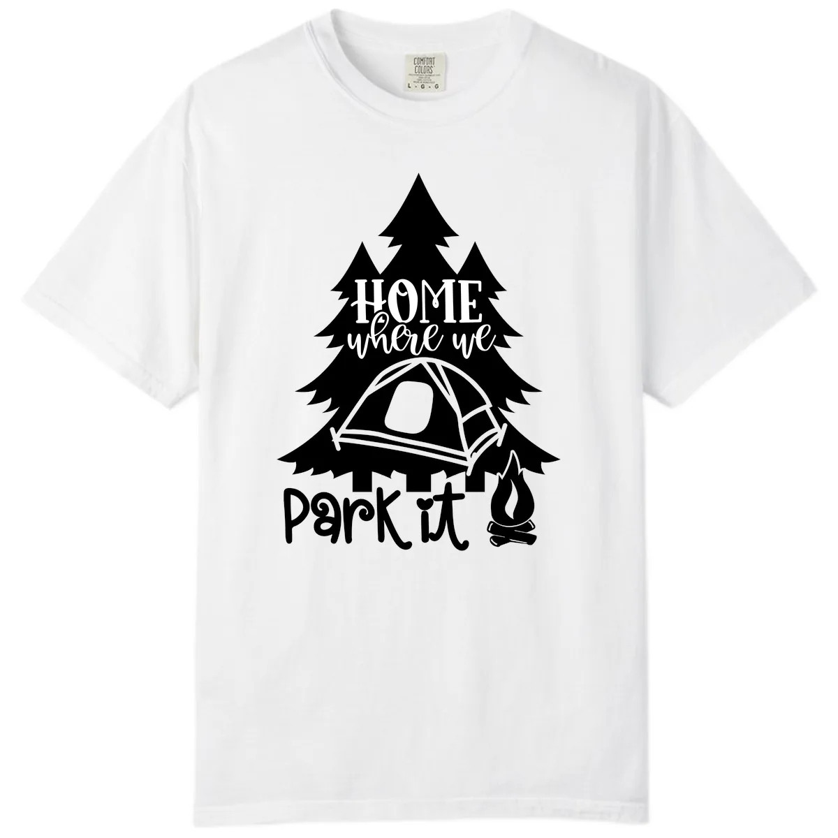 Park It Camping Adventure Comfort Color in White