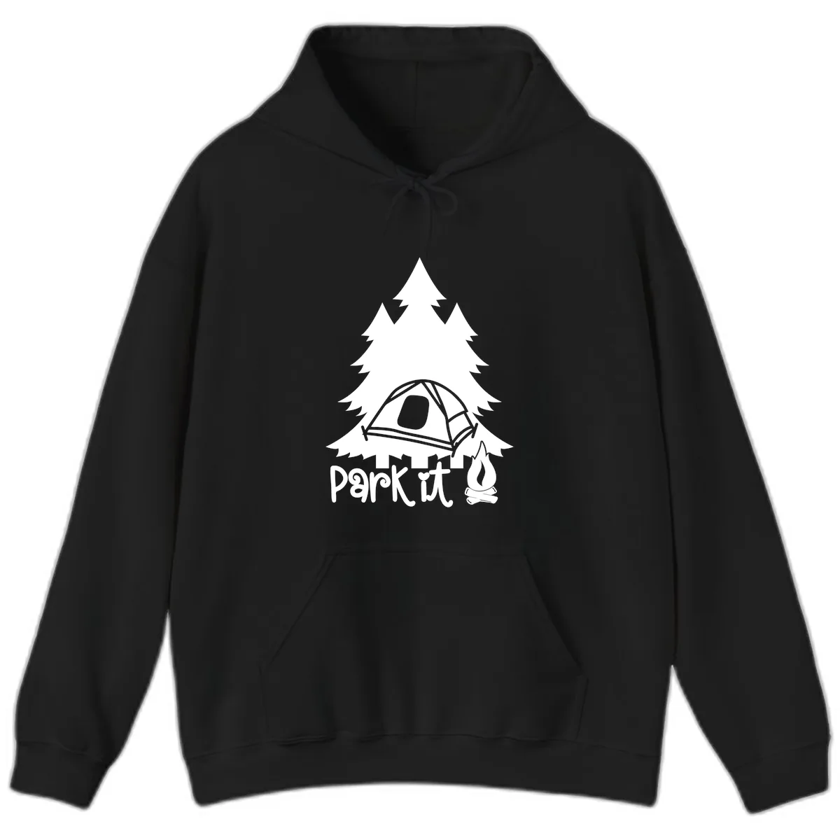 Park It Camping Adventure Hoodie in Black