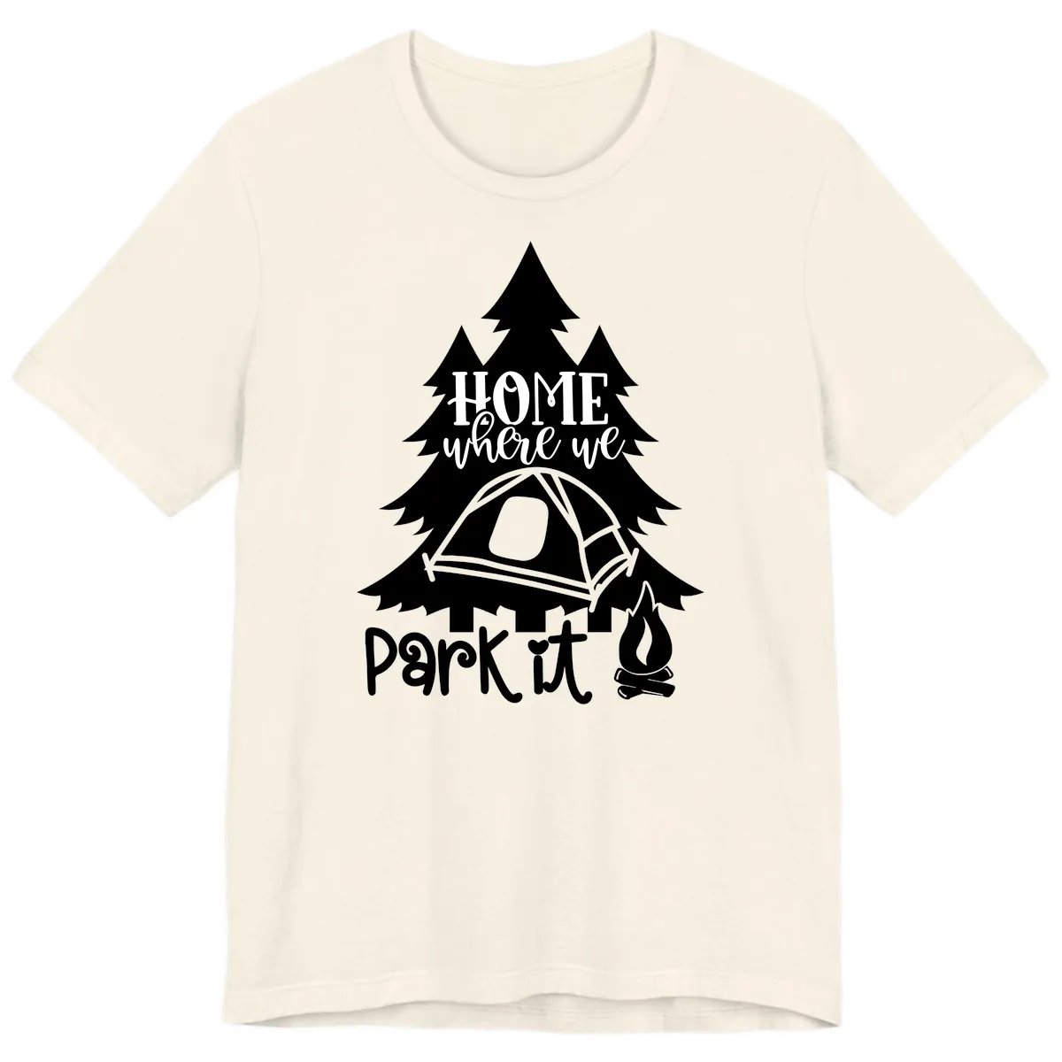 Park It Camping Adventure Premium T-Shirt in Natural