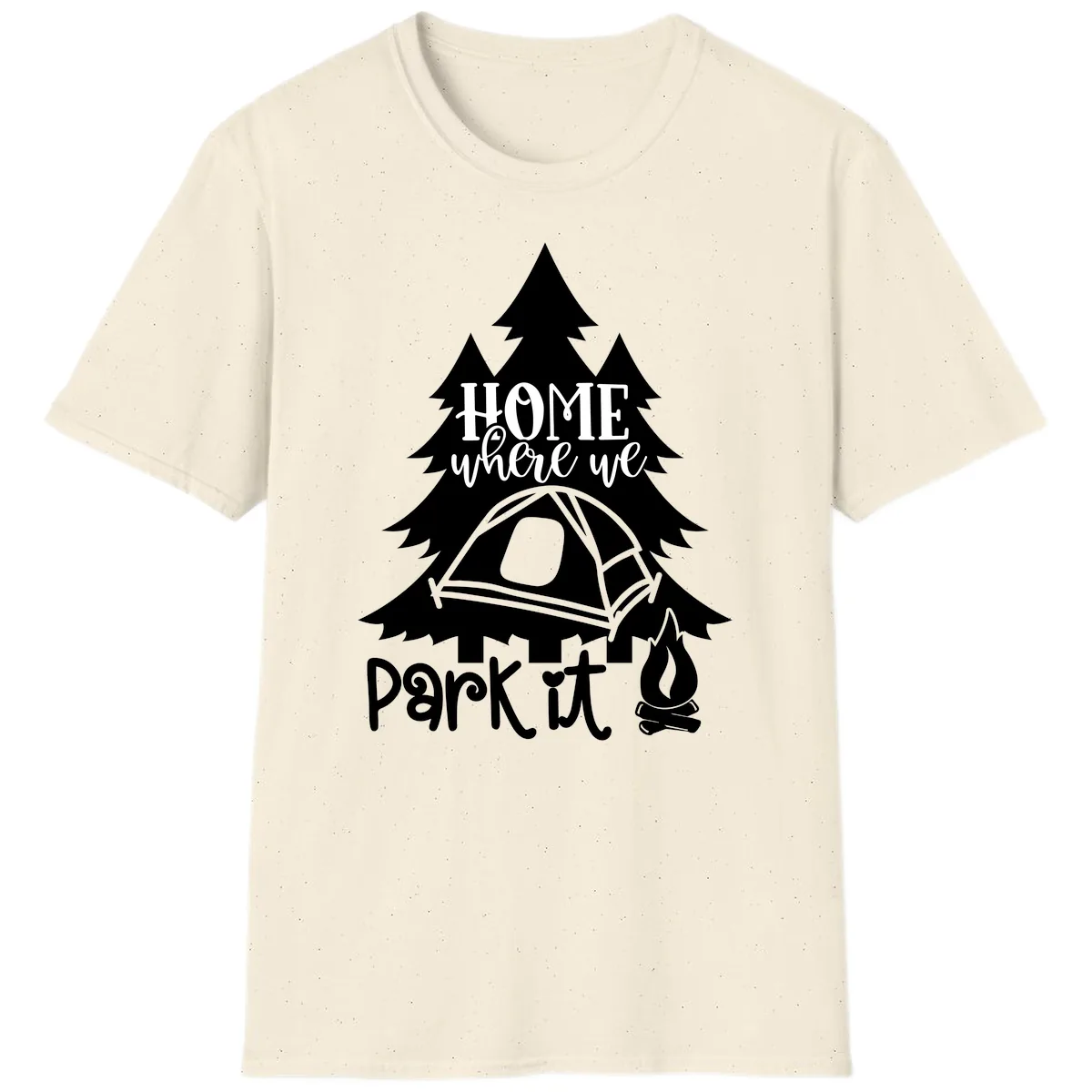 Park It Camping Adventure T-Shirt in Natural