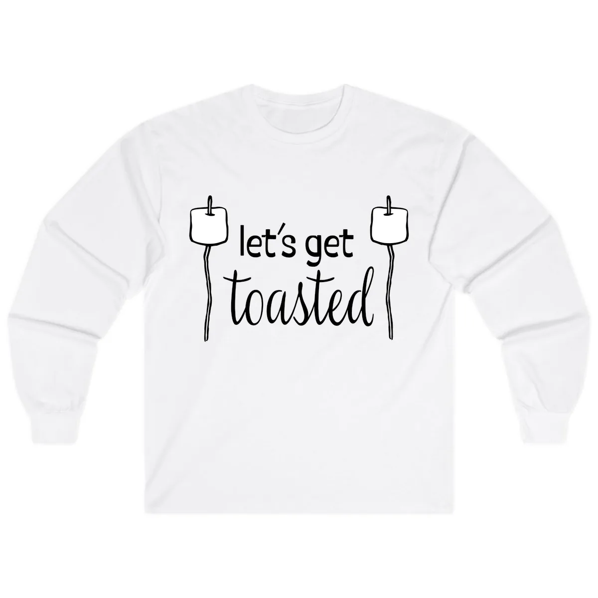 Let's Get Toasted Long Sleeve in White