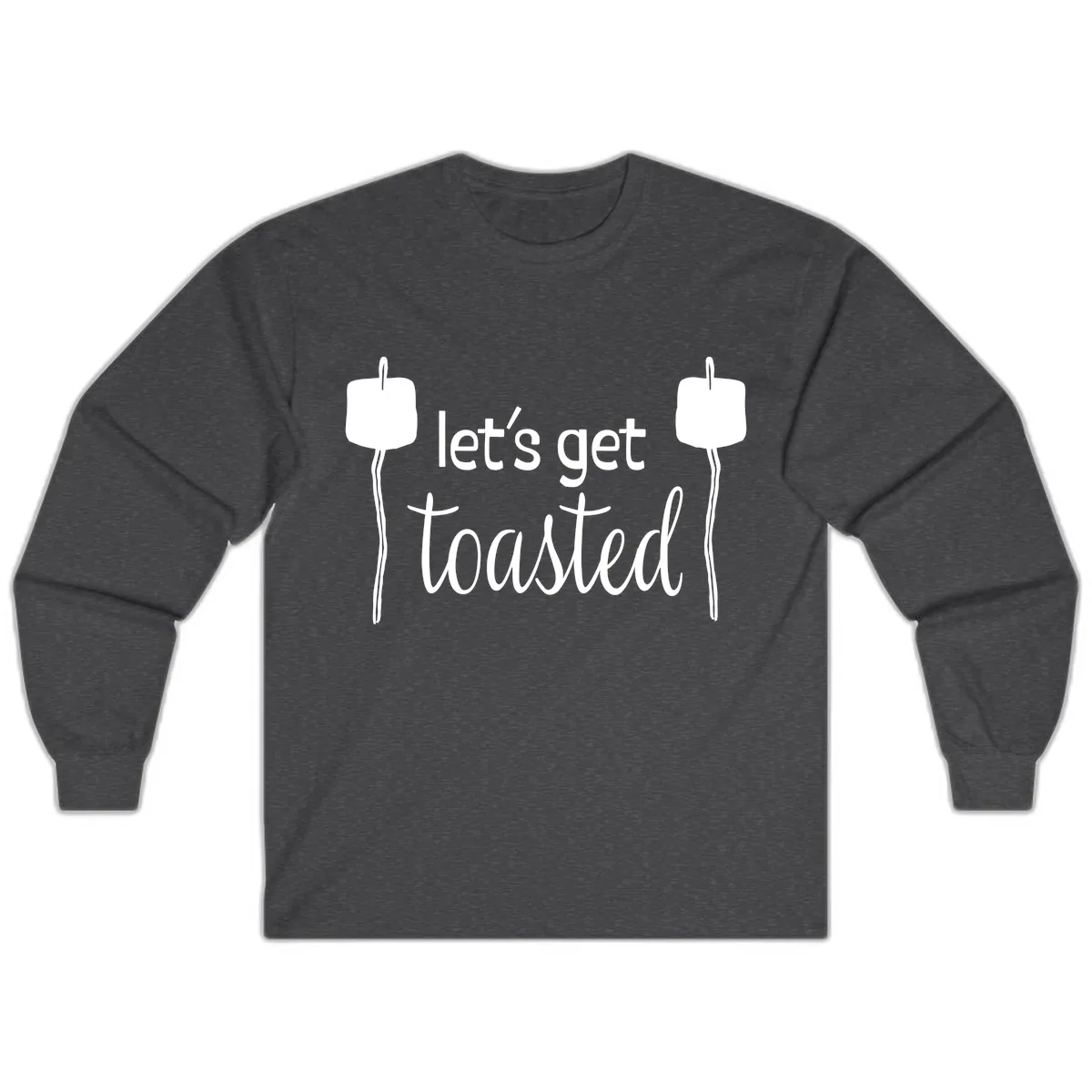 Let's Get Toasted Long Sleeve in Dark Heather