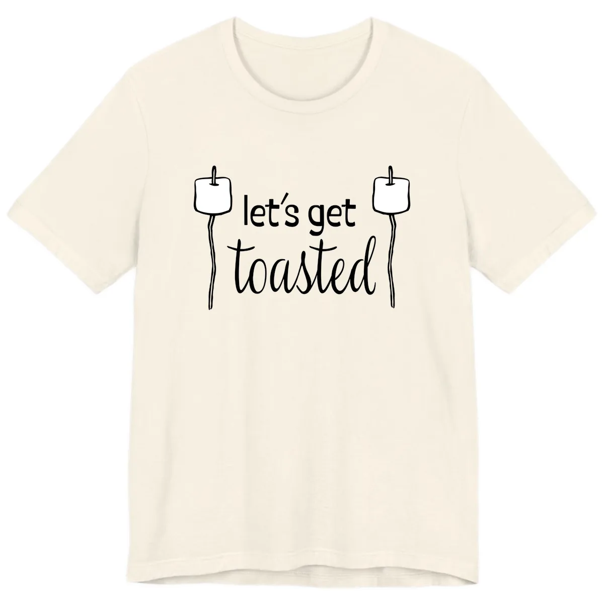 Let's Get Toasted Premium T-Shirt in Natural