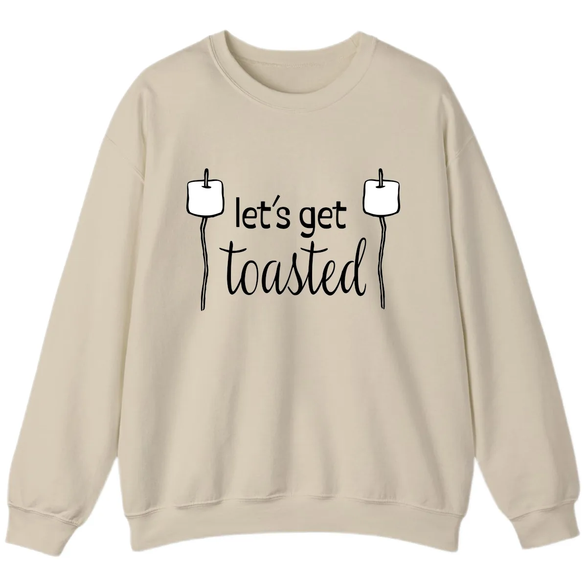 Let's Get Toasted Sweatshirt in Sand