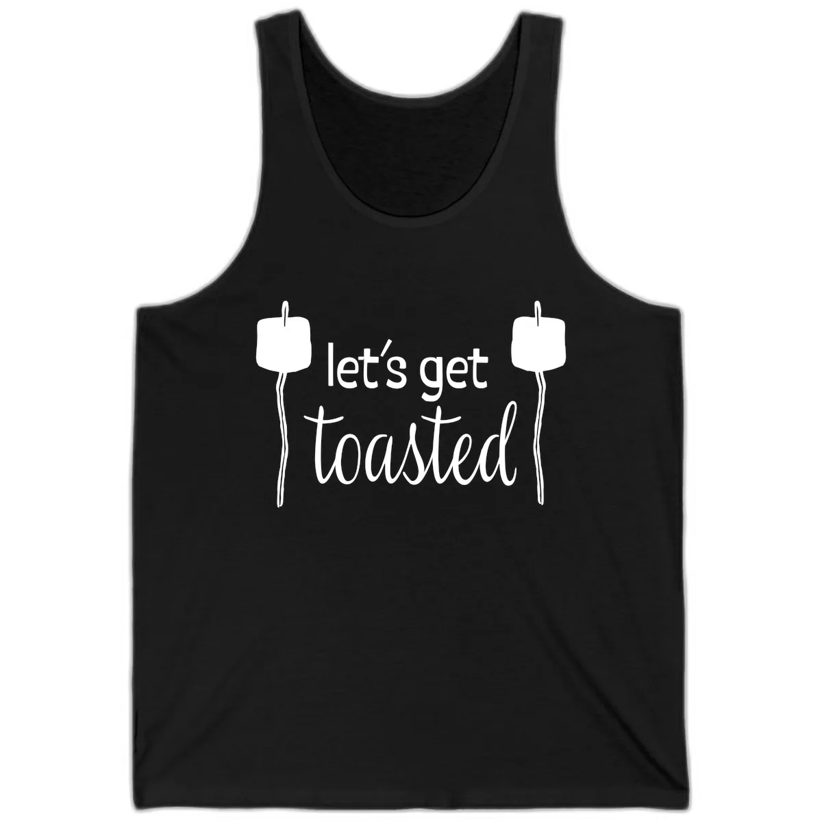 Let's Get Toasted Tank in Black