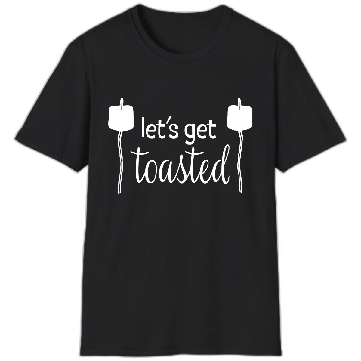 Let's Get Toasted T-Shirt in Black