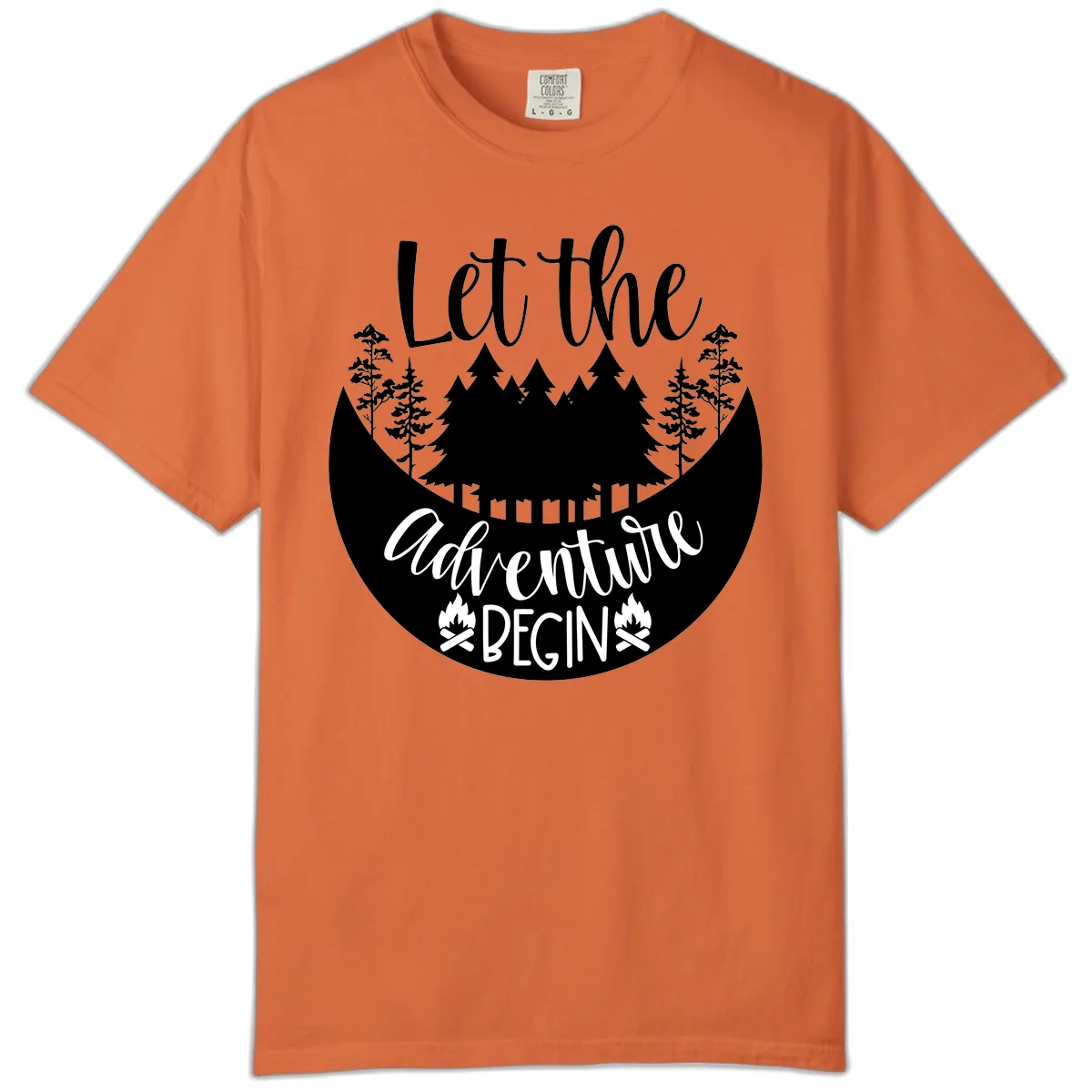 Let The Forest Speak Comfort Color in Burnt Orange