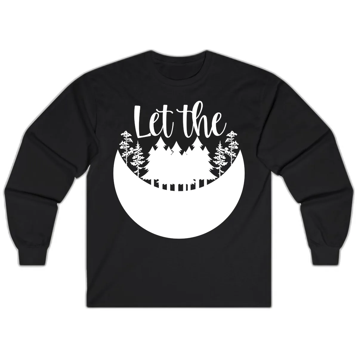 Let The Forest Speak Long Sleeve in Black