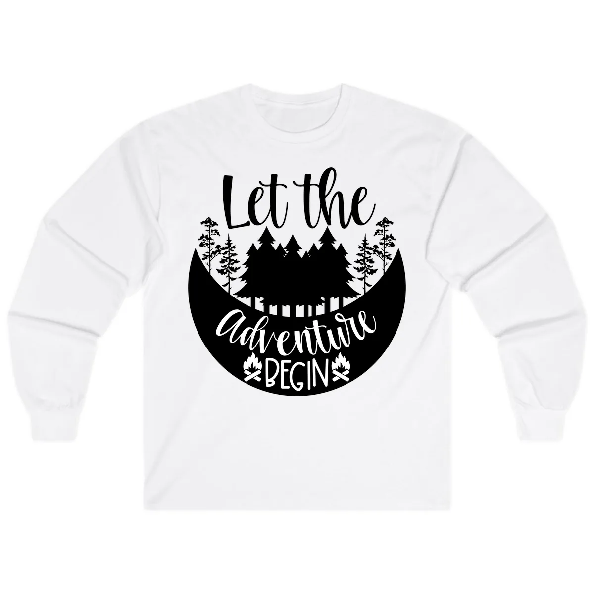Let The Forest Speak Long Sleeve in White