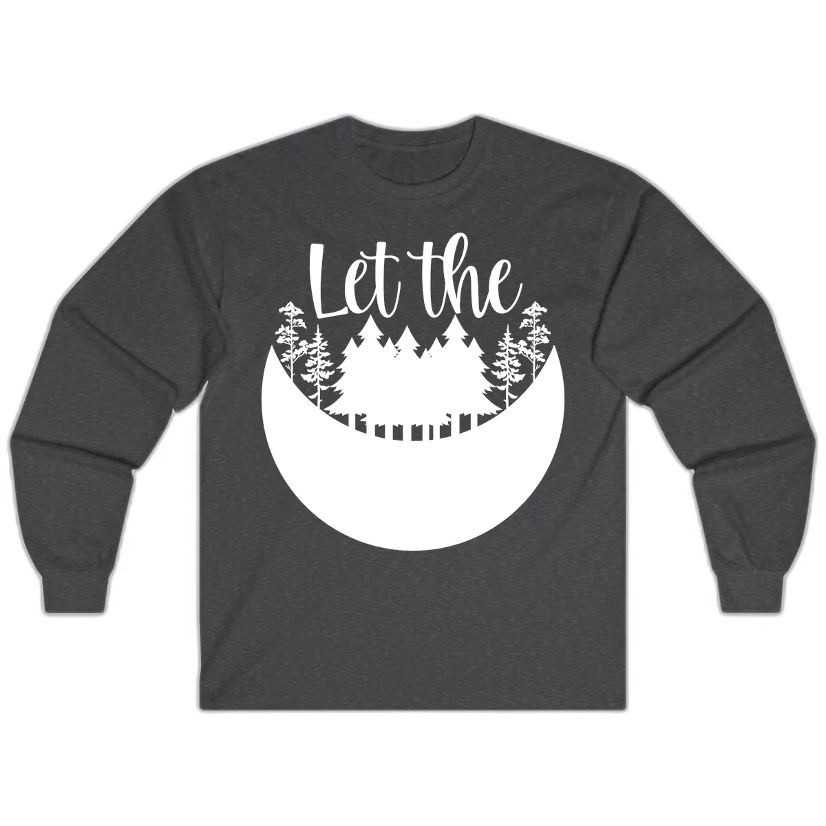 Let The Forest Speak Long Sleeve in Dark Heather