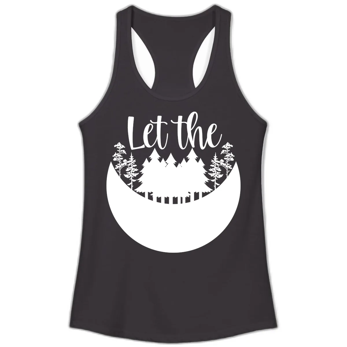 Let The Forest Speak Ladies Tank in Black