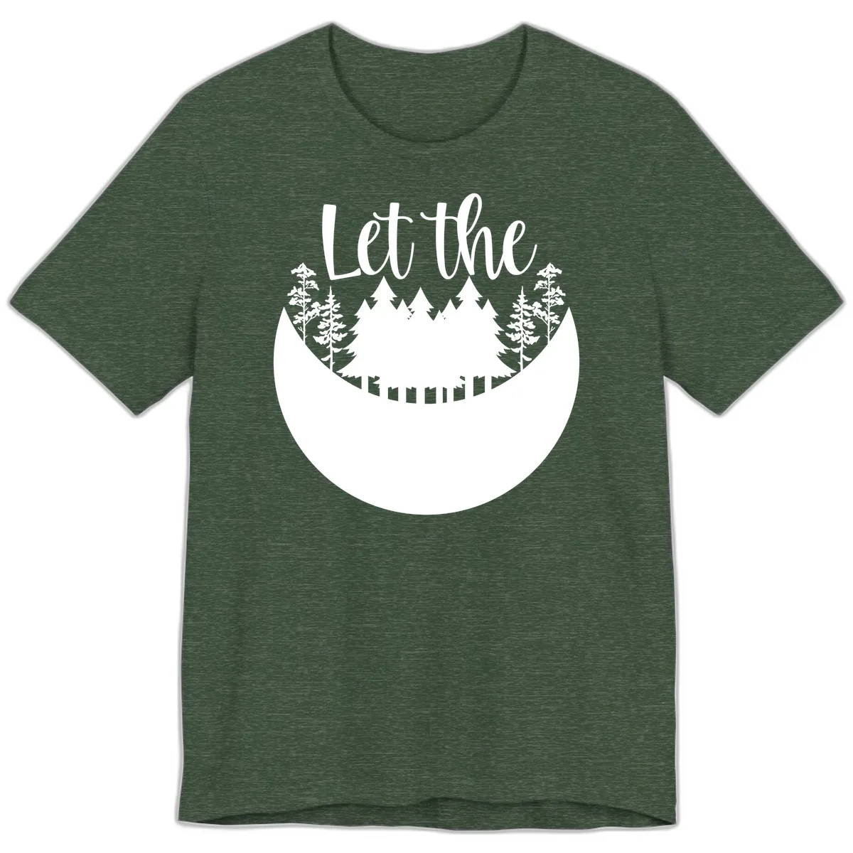Let The Forest Speak Premium T-Shirt in Heather Forest
