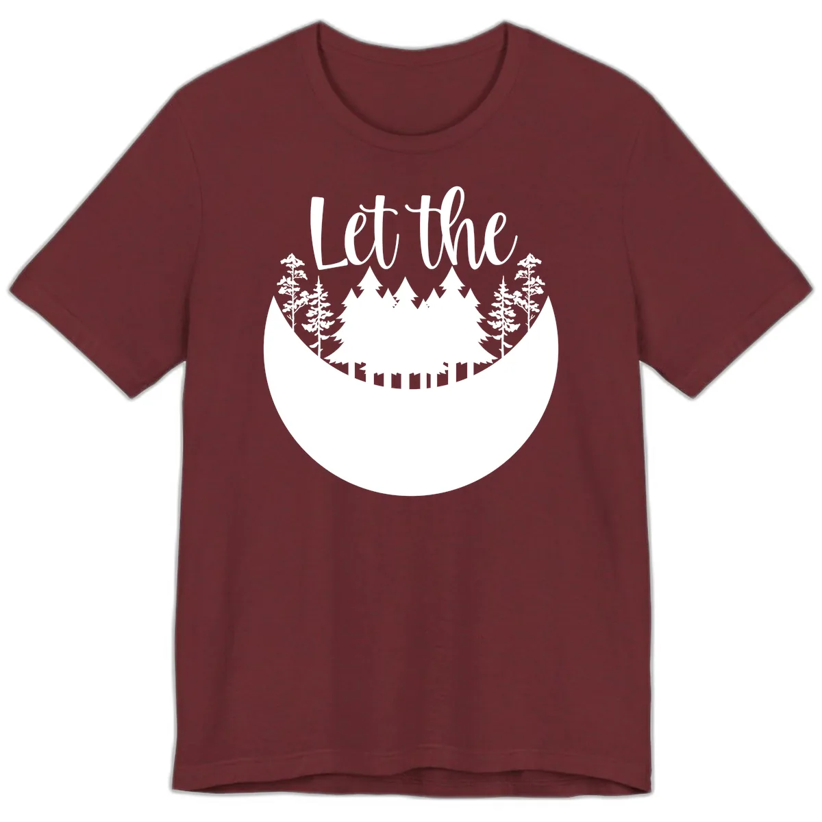 Let The Forest Speak Premium T-Shirt in Heather Cardinal