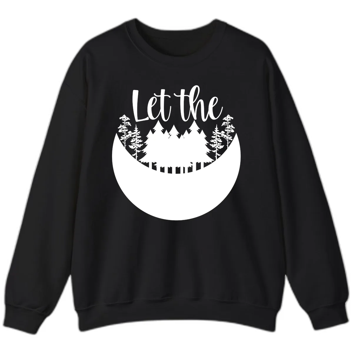 Let The Forest Speak Sweatshirt in Black