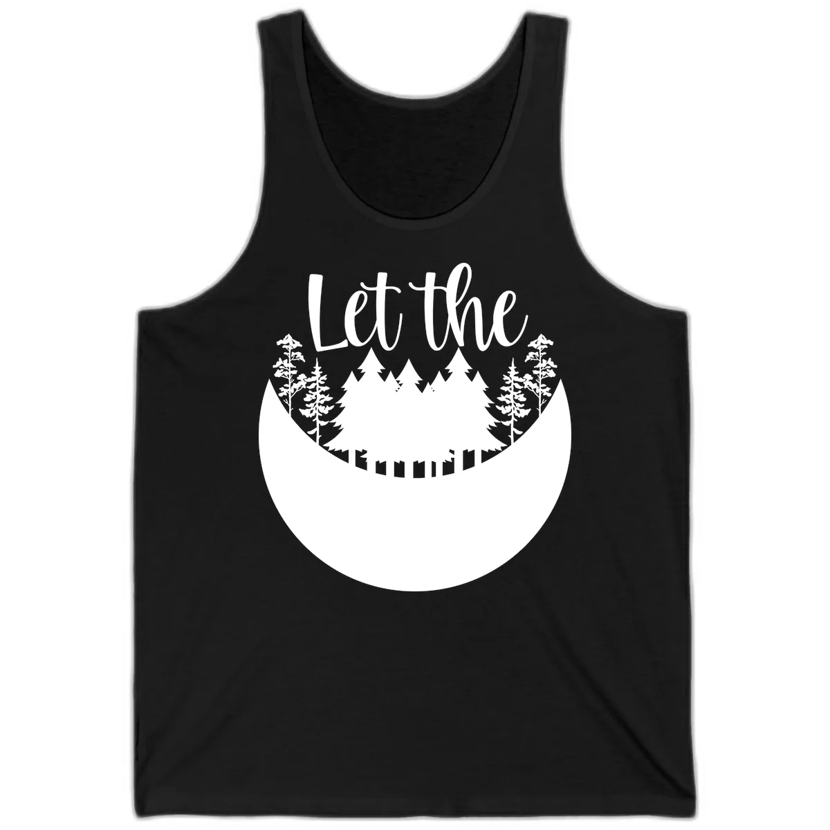 Let The Forest Speak Tank in Black
