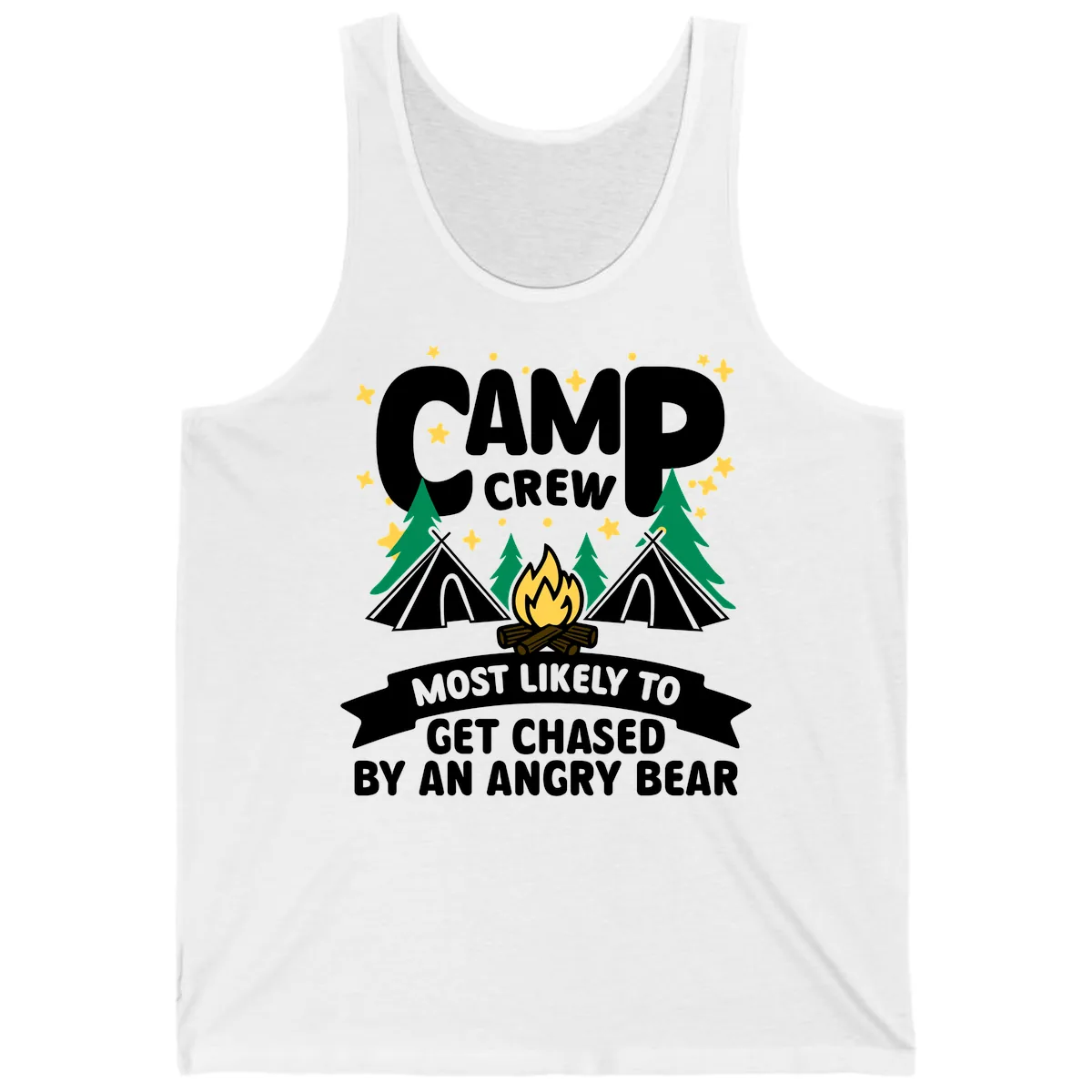 Camp Crew Most Likely Angry Bear Tank in White