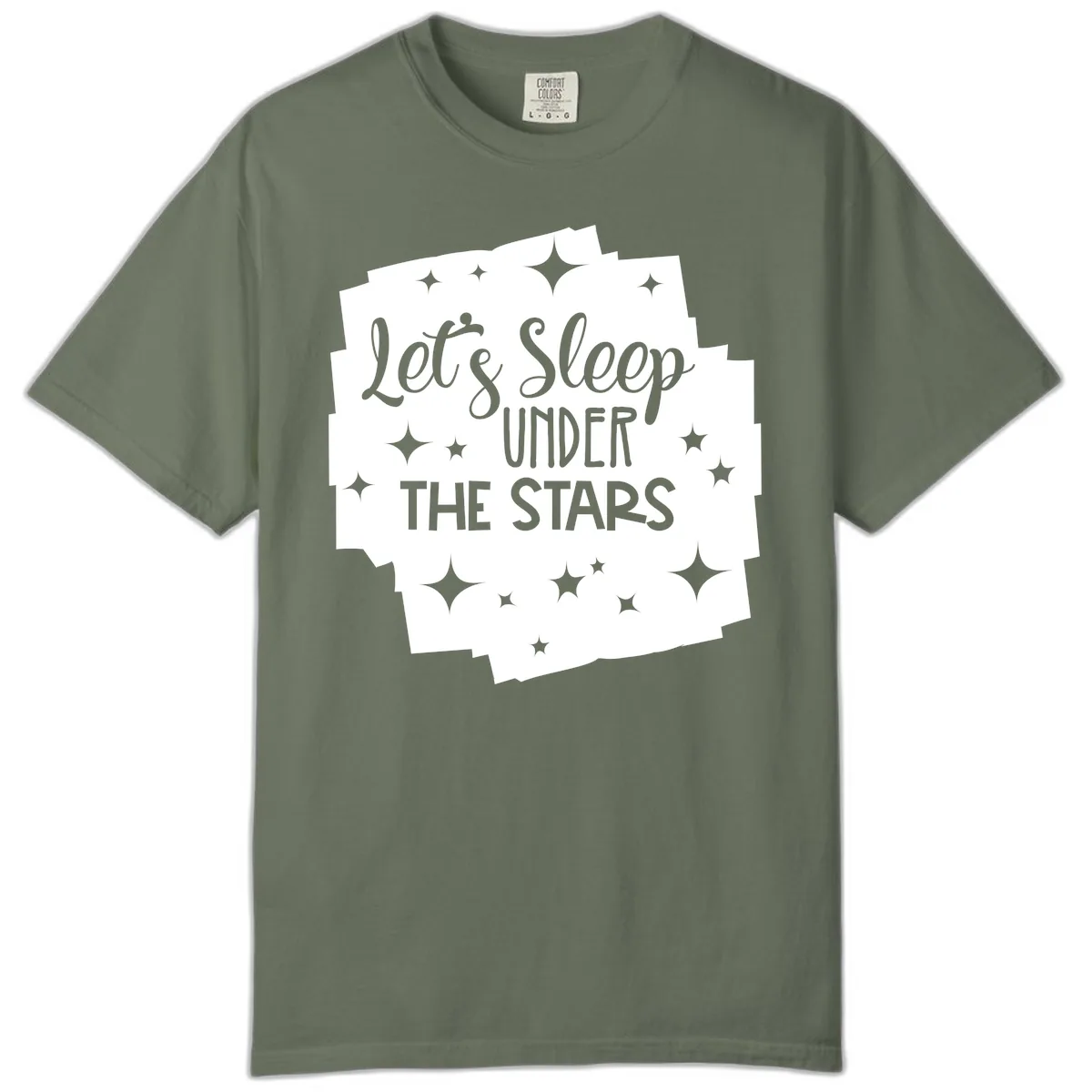 Let's Sleep Under The Stars Comfort Color in Moss