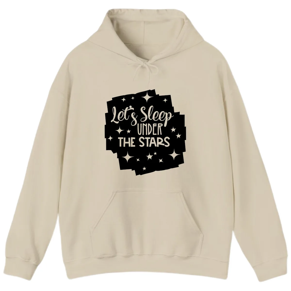 Let's Sleep Under The Stars Hoodie in Sand