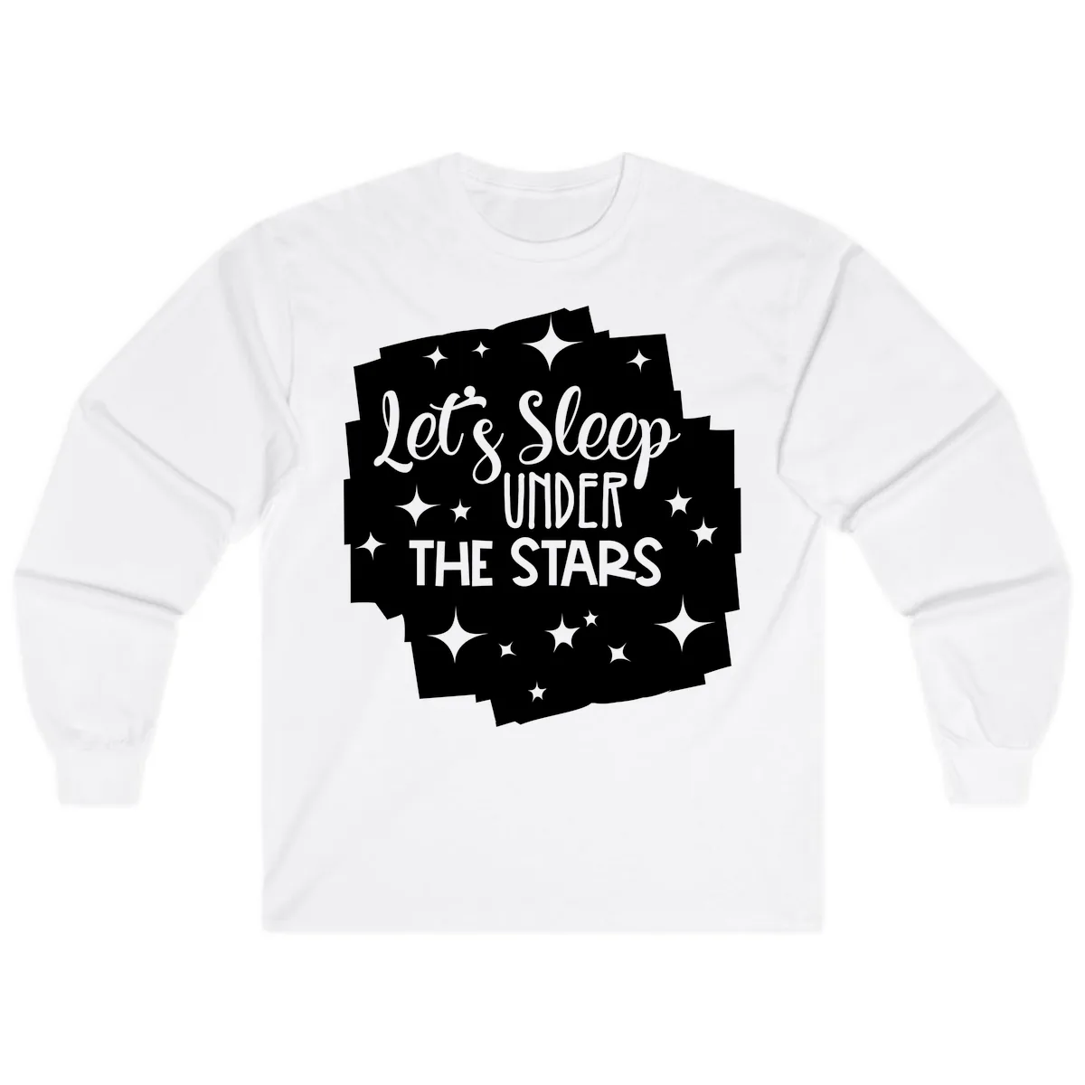 Let's Sleep Under The Stars Long Sleeve in White