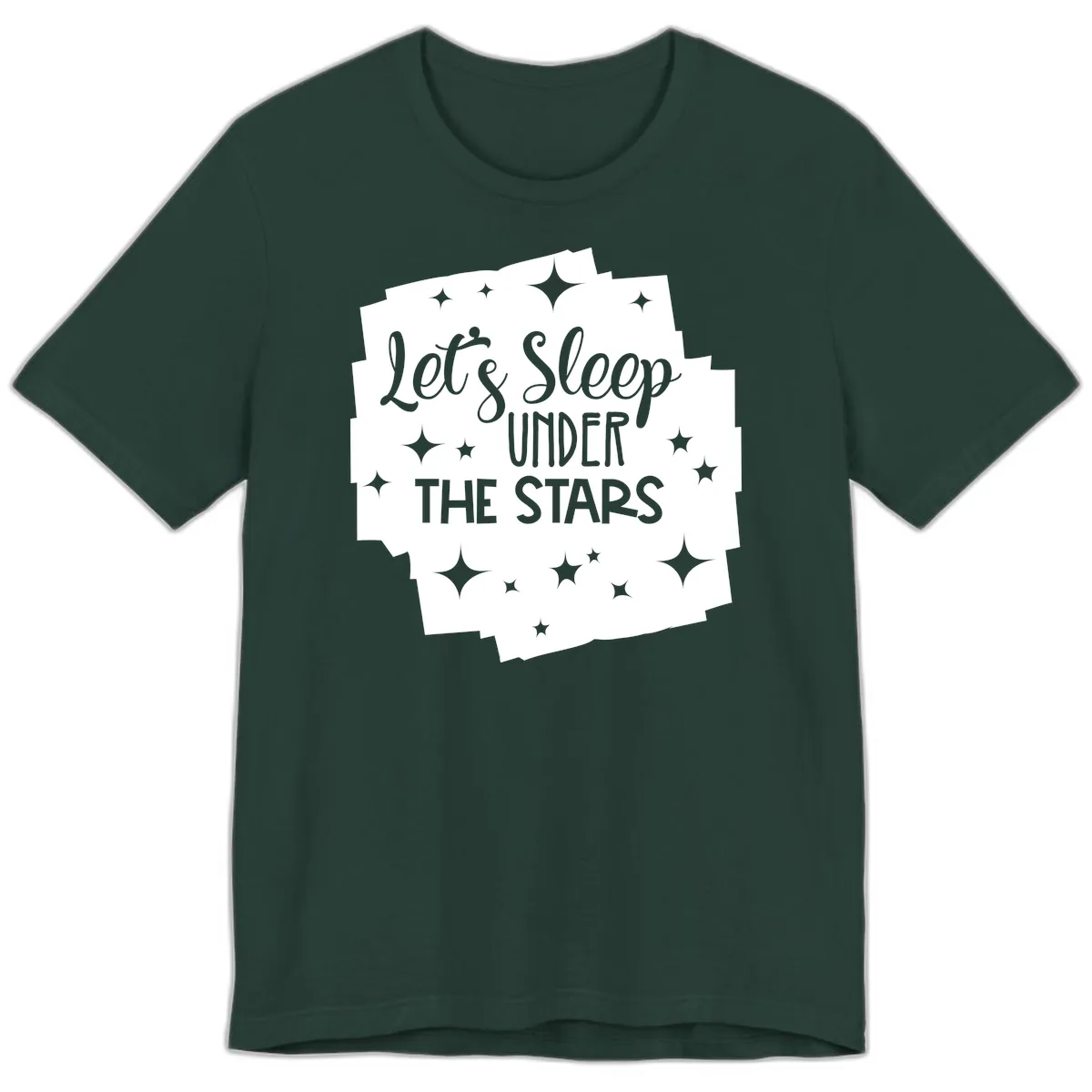 Let's Sleep Under The Stars Premium T-Shirt in Forest