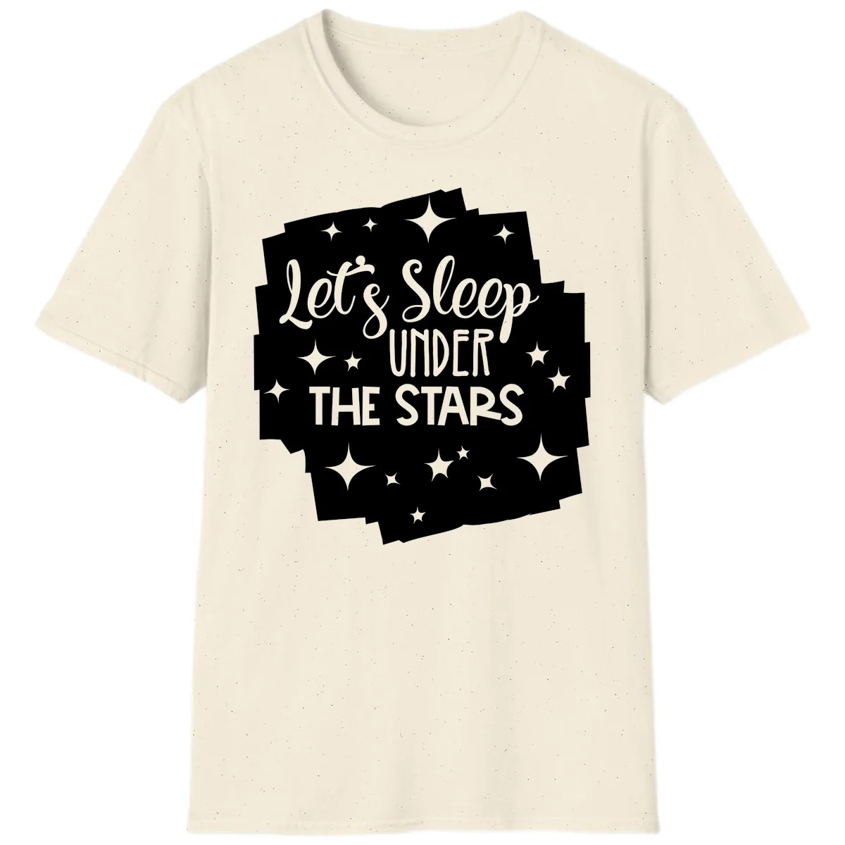 Let's Sleep Under The Stars T-Shirt in Natural