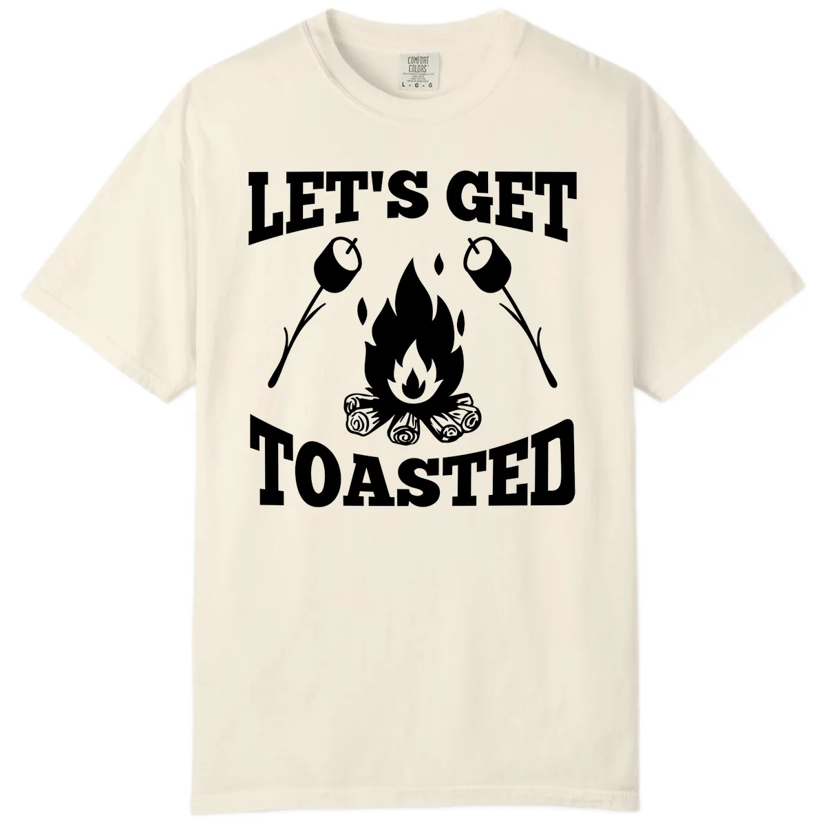 Let's Get Toasted Campfire Comfort Color in Ivory