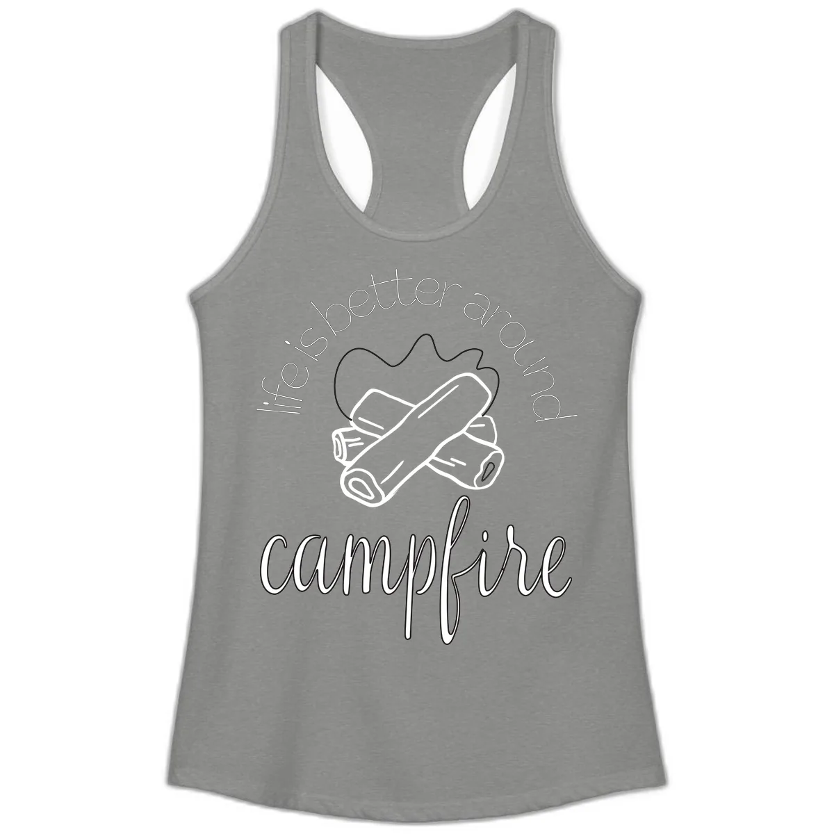 Is Boetter Dry Campfire Ladies Tank in Heather Grey