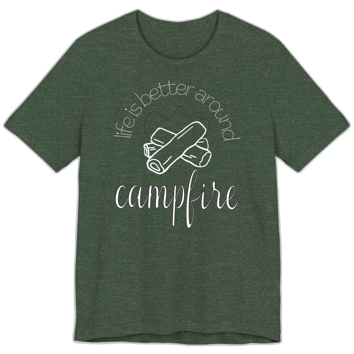 Is Boetter Dry Campfire Premium T-Shirt in Heather Forest