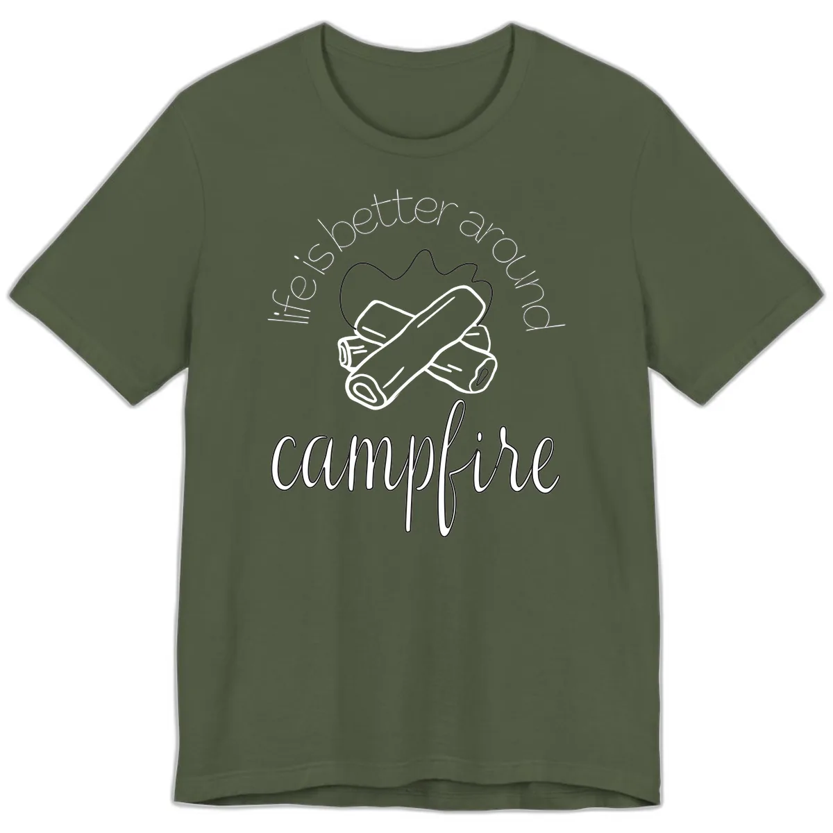 Is Boetter Dry Campfire Premium T-Shirt in Military Green