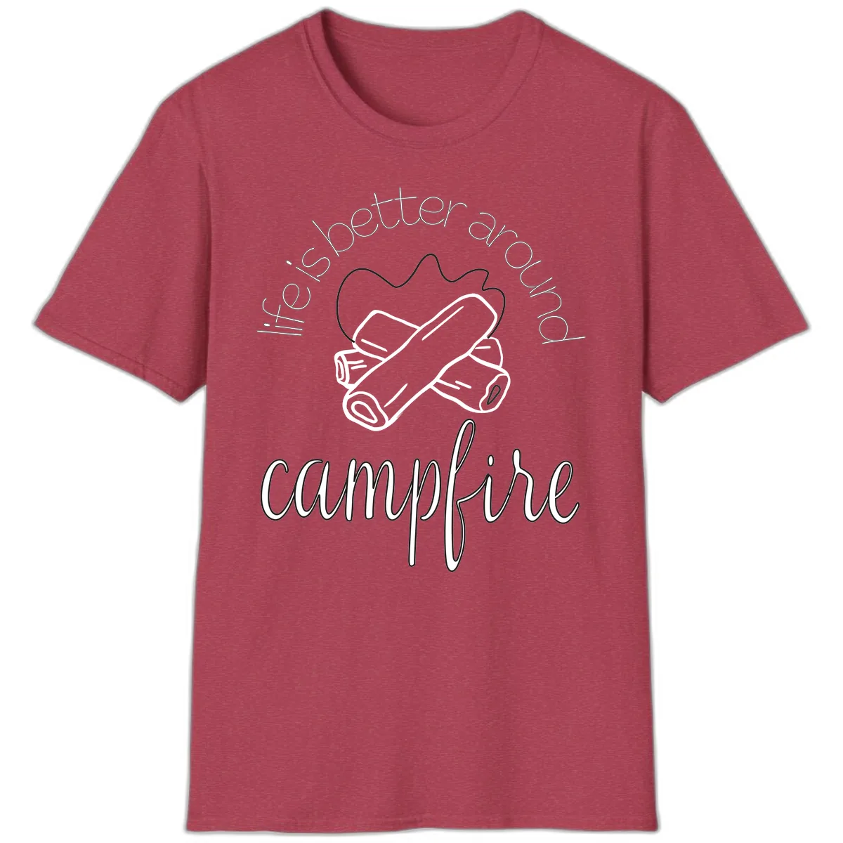 Is Boetter Dry Campfire T-Shirt in Heather Cardinal