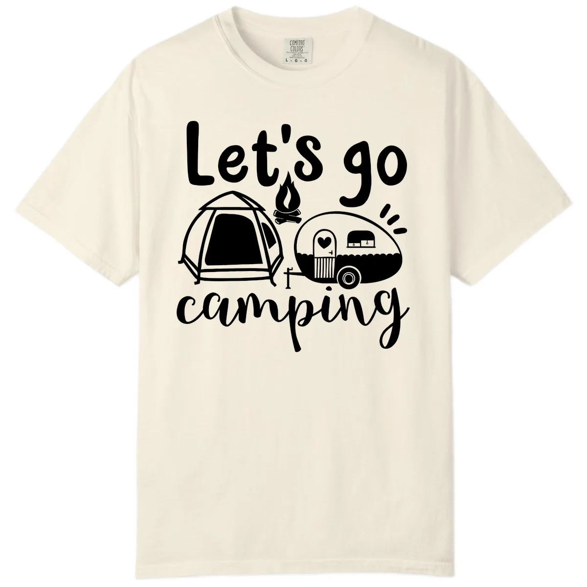 Let's Go Camping Comfort Color in Ivory