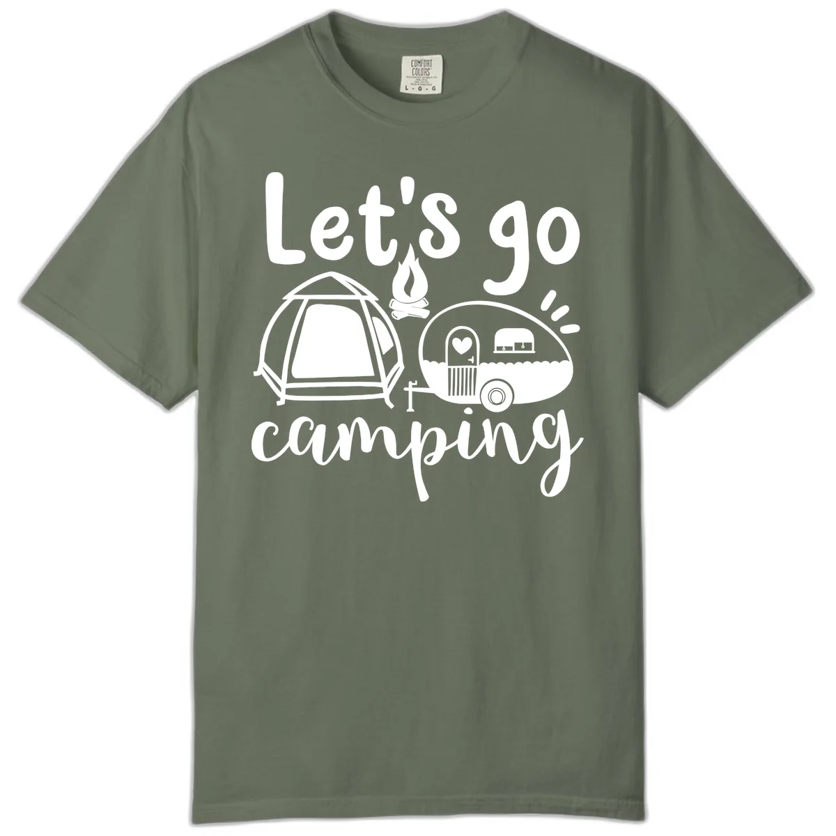 Let's Go Camping Comfort Color in Moss