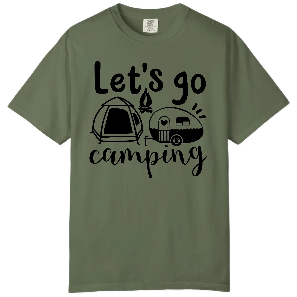 Let's Go Camping Comfort Color in Sage