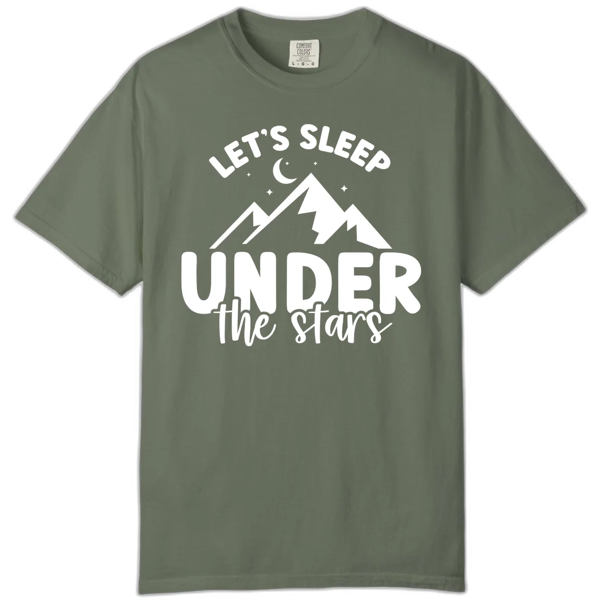 Let's Sleep Under The Stars Comfort Color in Moss