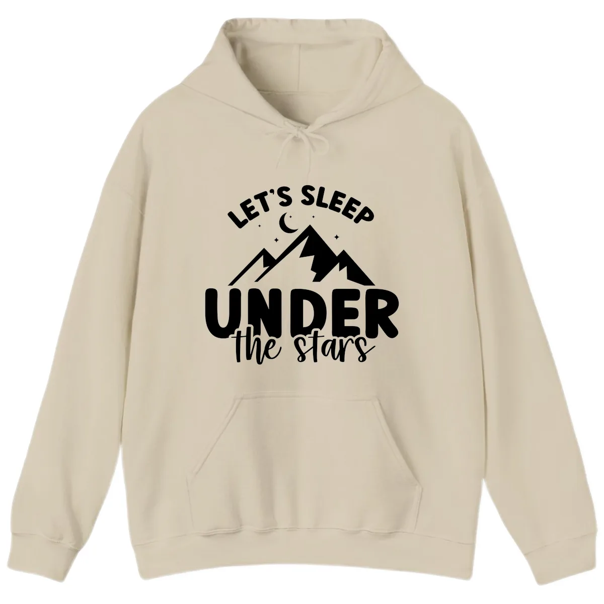 Let's Sleep Under The Stars Hoodie in Sand