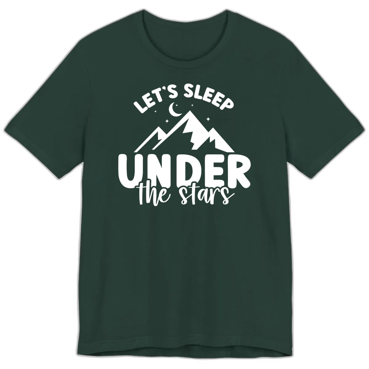 Let's Sleep Under The Stars Premium T-Shirt in Forest