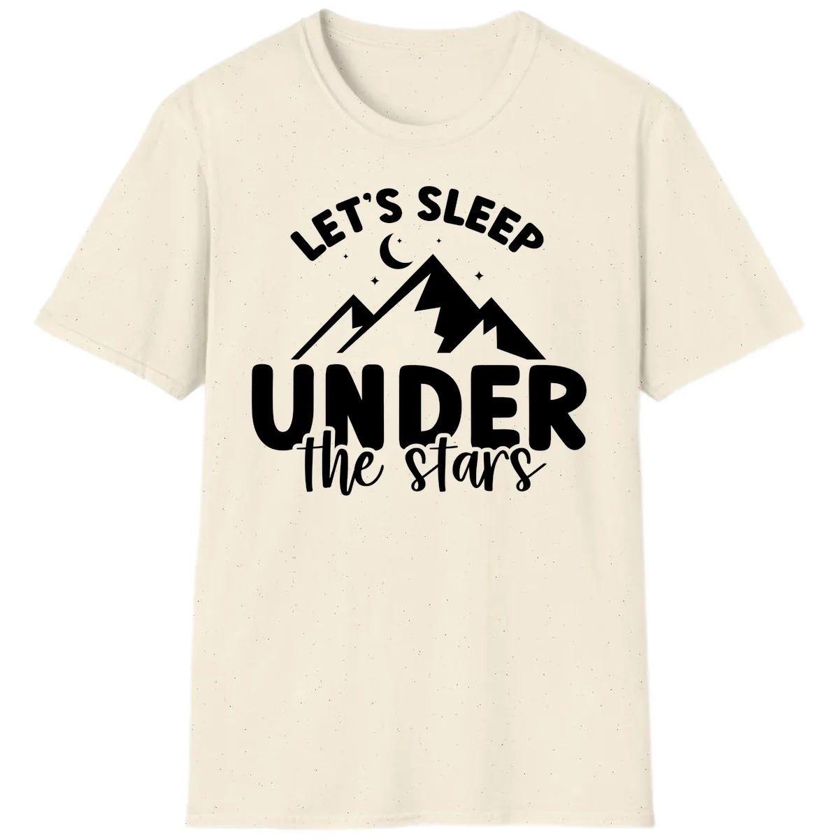 Let's Sleep Under The Stars T-Shirt in Natural