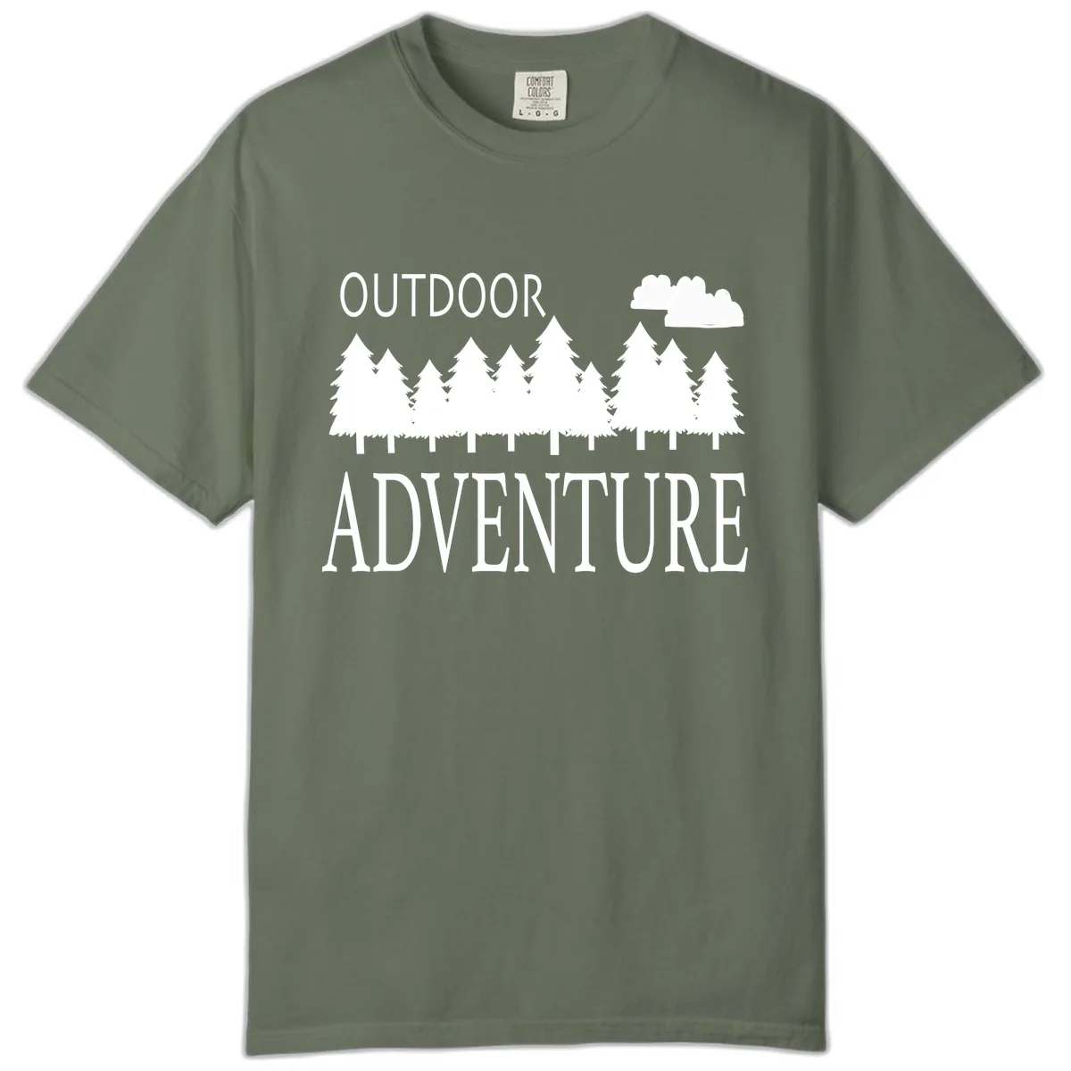 Outdoor Adventure Forest Line Comfort Color in Moss