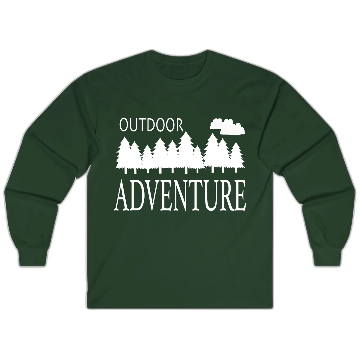 Outdoor Adventure Forest Line Long Sleeve in Forest Green