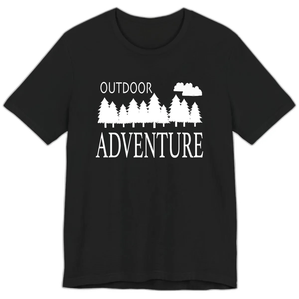 Outdoor Adventure Forest Line Premium T-Shirt in Black