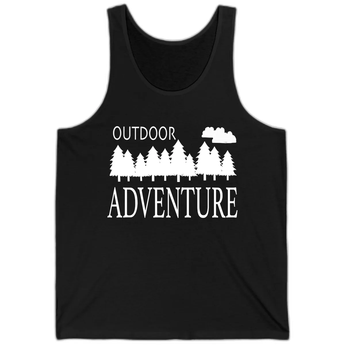 Outdoor Adventure Forest Line Tank in Black