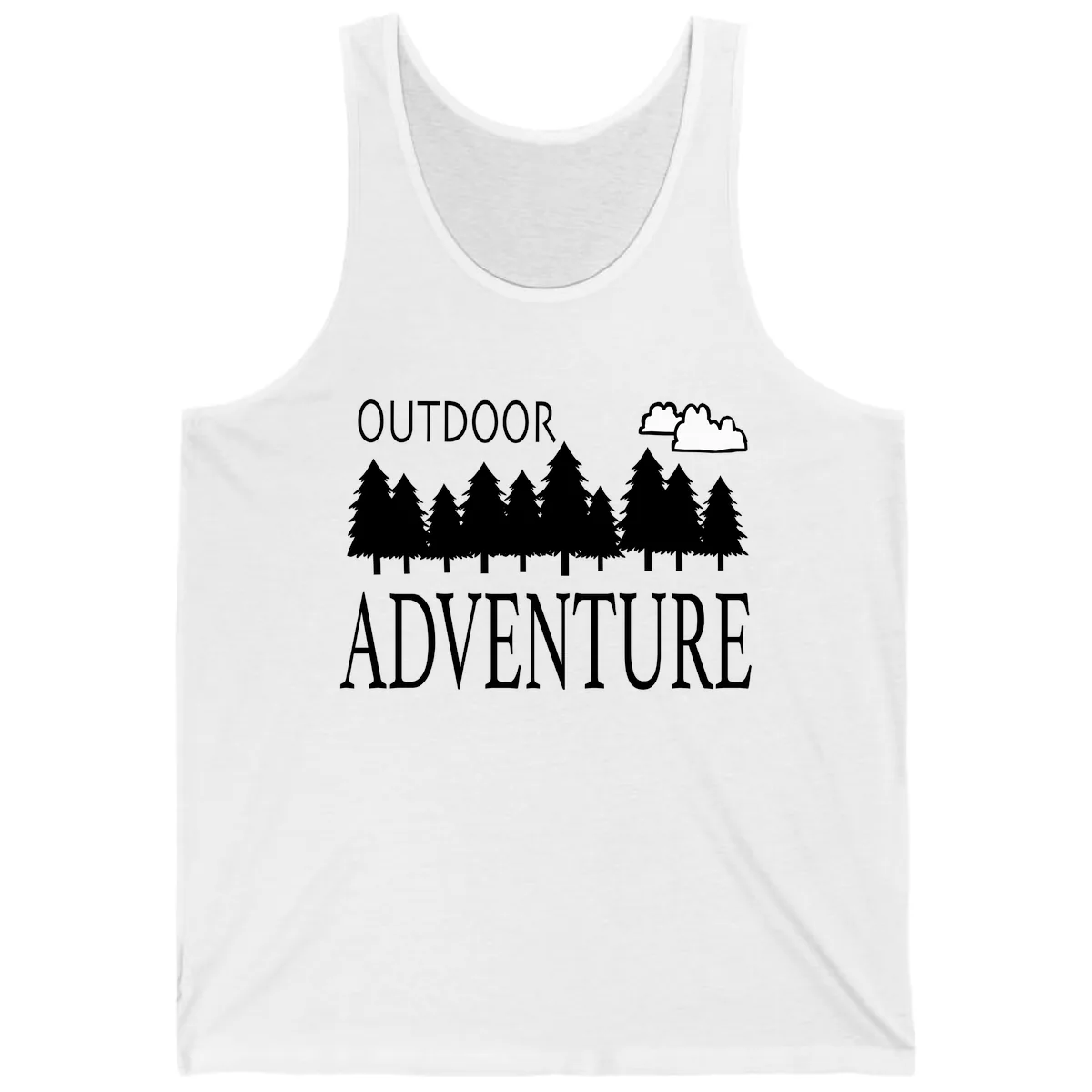 Outdoor Adventure Forest Line Tank in White