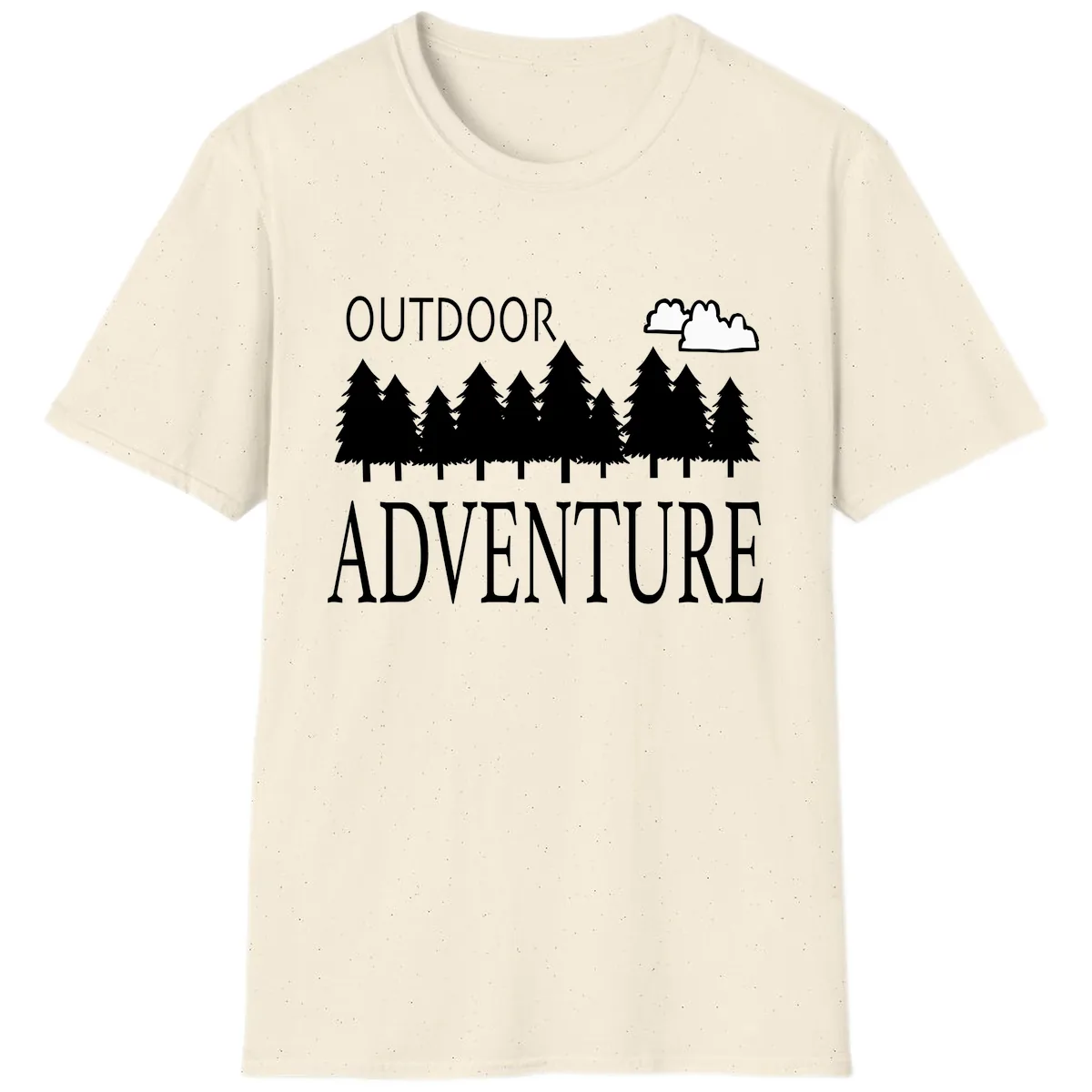 Outdoor Adventure Forest Line T-Shirt in Natural