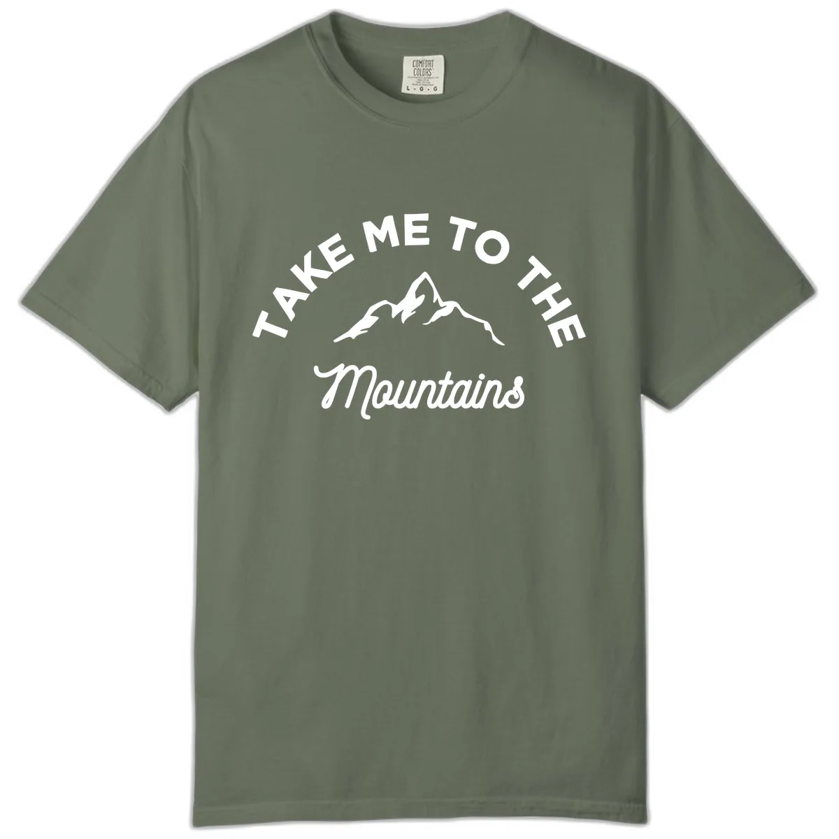 Take Me To The Mountains Comfort Color in Moss